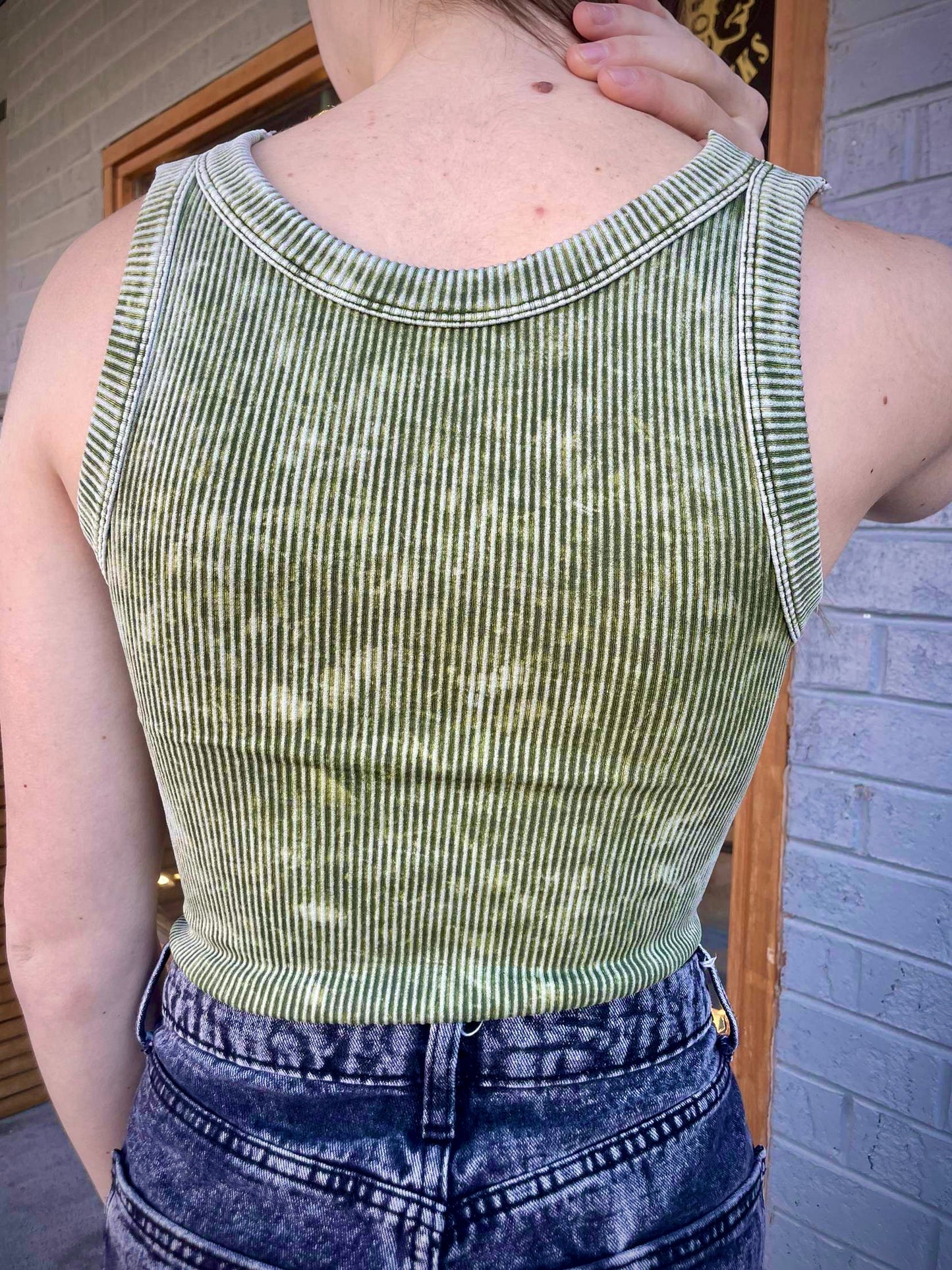 Ash Olive Zenana Tank Top