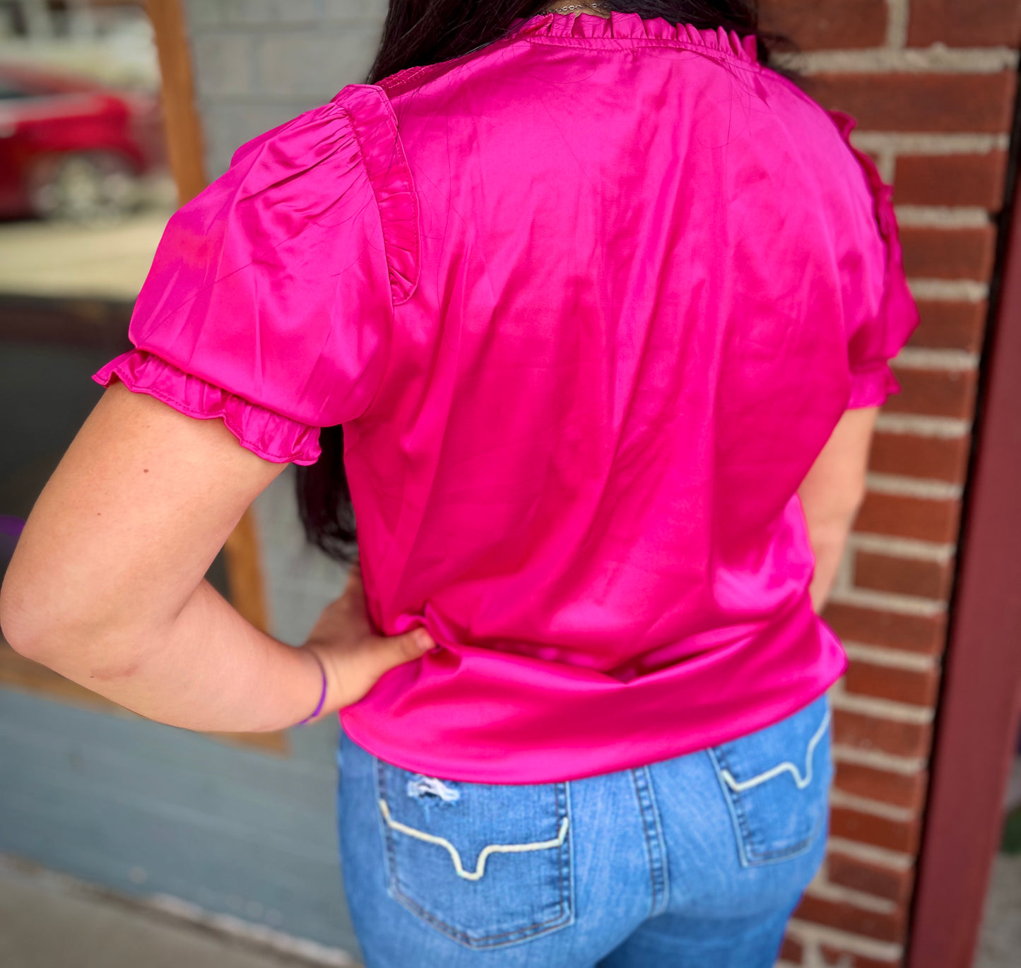 Bombshell Pink Blouse