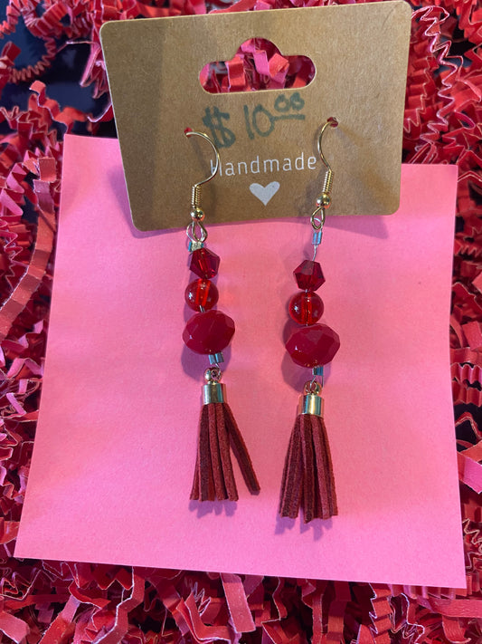 Red Lantern Hanging Earrings