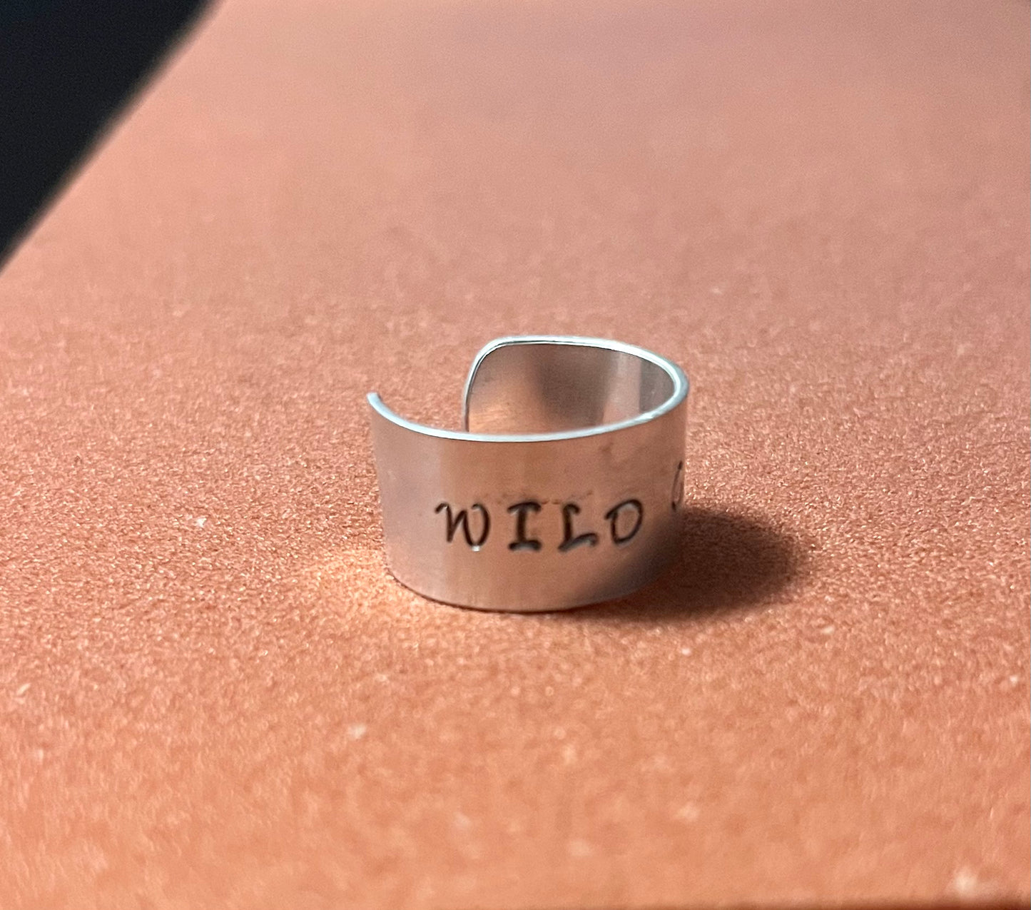 “Wild Child” Stamped Adjustable Ring