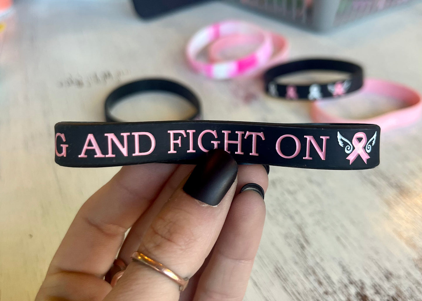 Breast Cancer Awareness Rubber Bracelets!