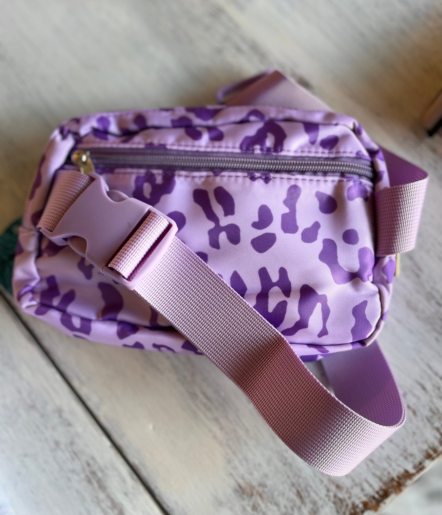 Purple Chetah Crossbody Fanny Pack!