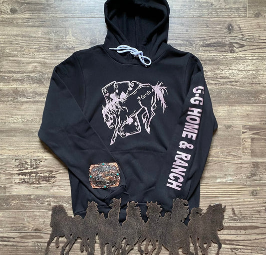 Black & Rose Gold Ace Wild Hoodie