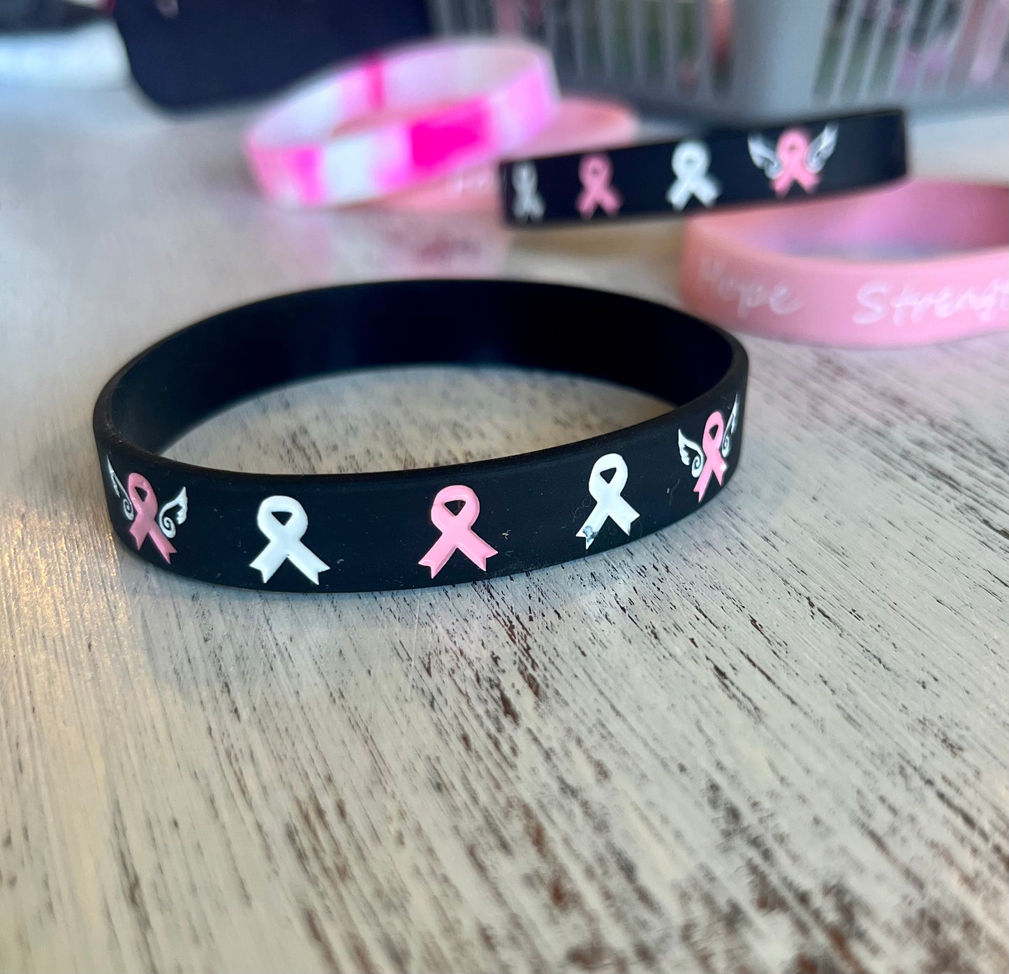 Breast Cancer Awareness Rubber Bracelets!