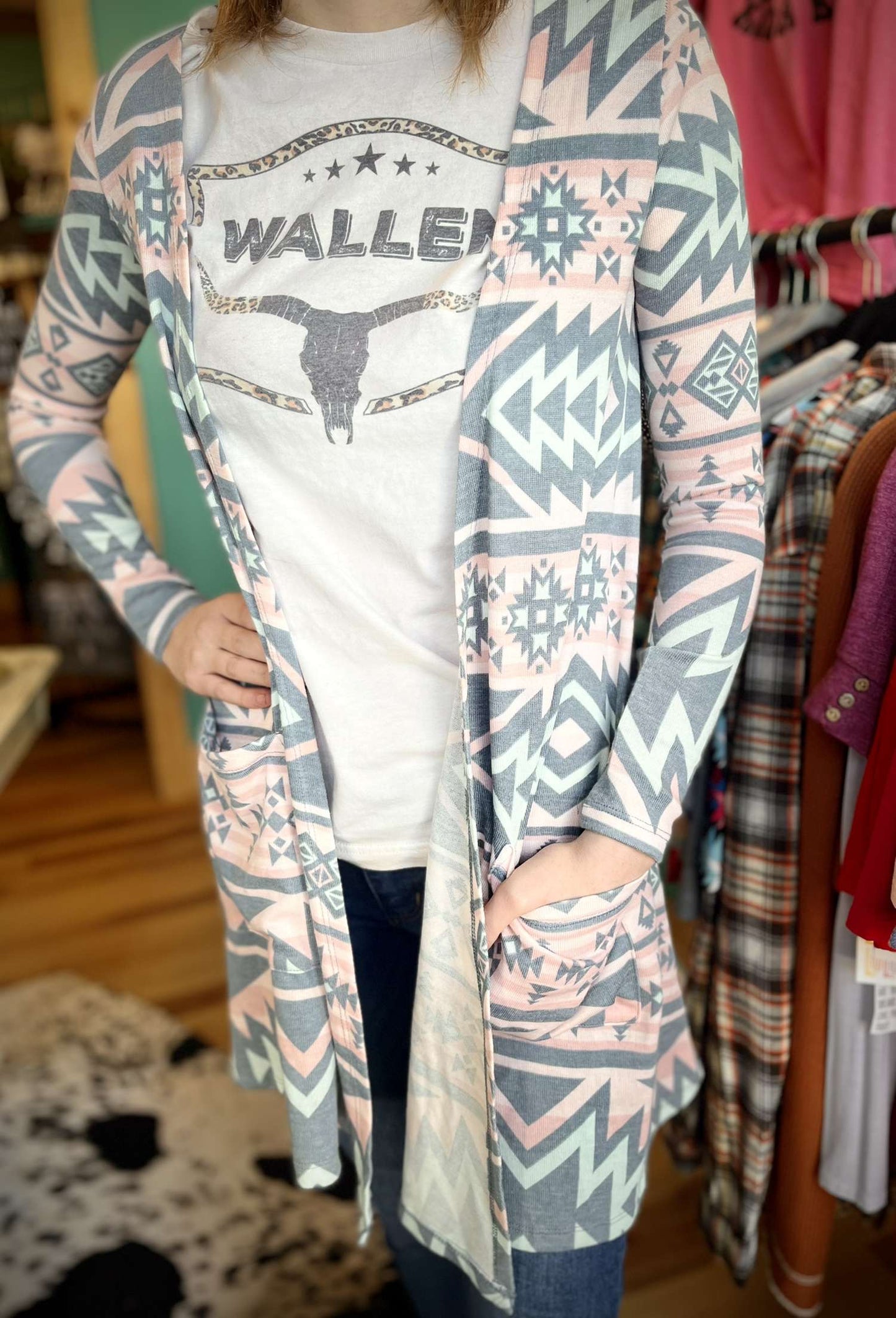 Pastel Aztec Cardigan