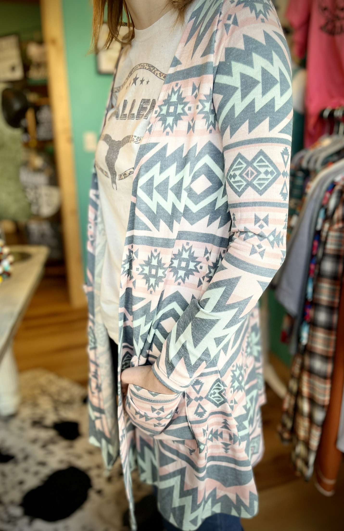 Pastel Aztec Cardigan