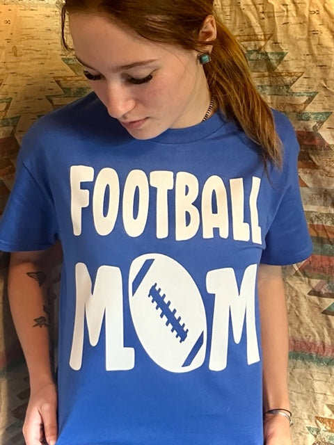 Football Mom T-Shirt with Custom Back